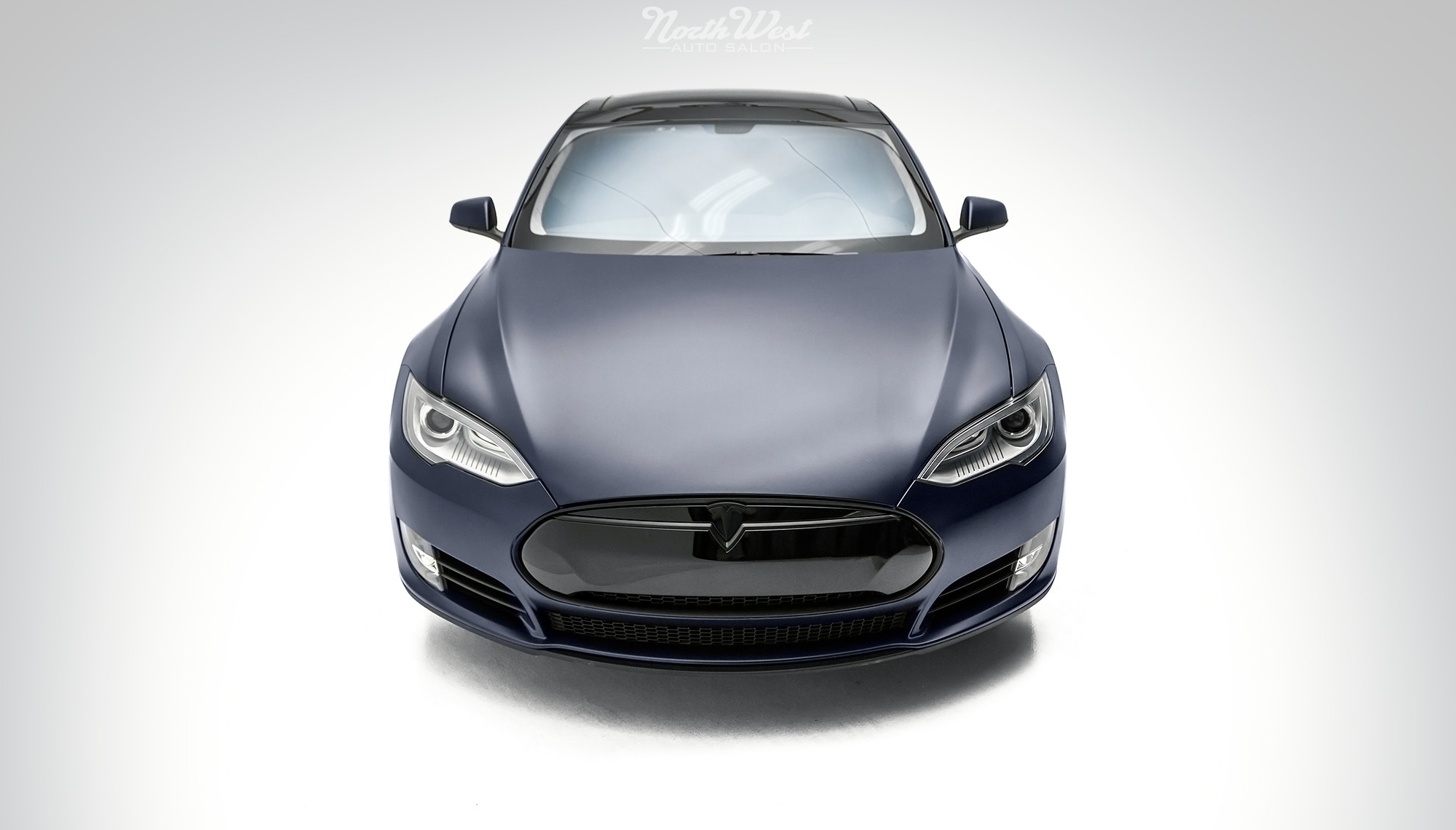 Tesla model s wrapped store