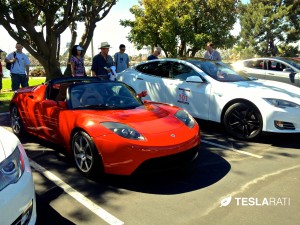 Tesla Roadster Red