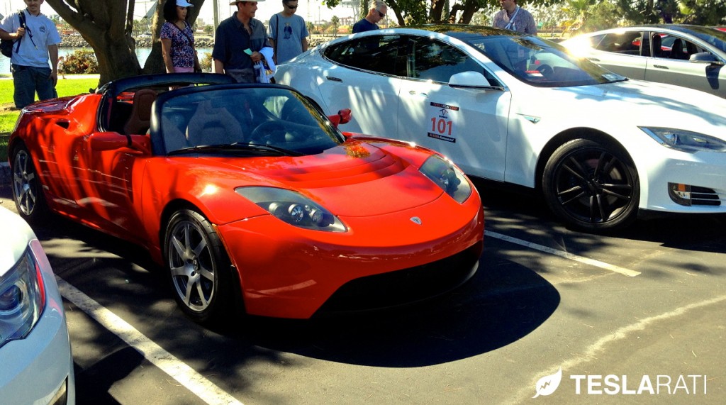 Tesla Roadster Red