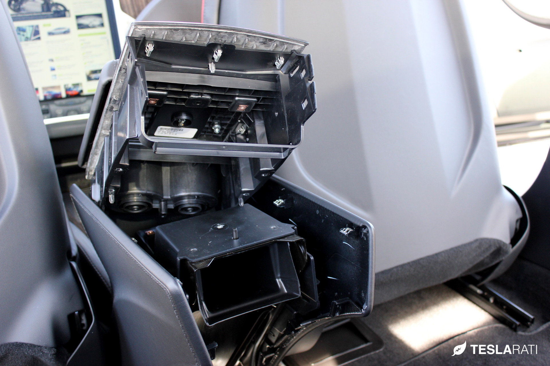 PARZ Premium Tesla Model S Rear Seat Cup Holders Install