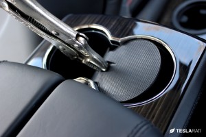 PARZ Premium Tesla Model S Rear Seat Cup Holders Install
