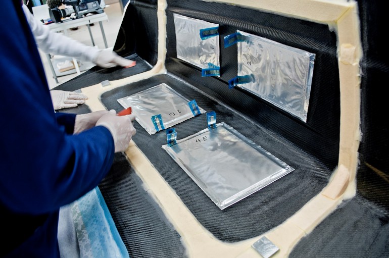 Tesla Battery-Infused Carbon Fiber Body Panels