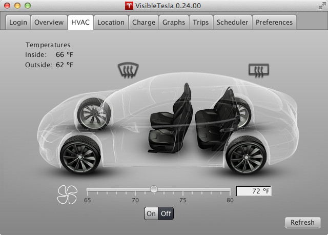 VisibleTesla App HVAC