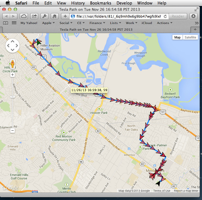 VisibleTesla App Map