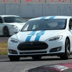 48 Tesla Racing on Nascar Track