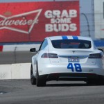 48 Tesla Racing on Nascar Track