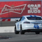 48 Tesla Racing on Nascar Track