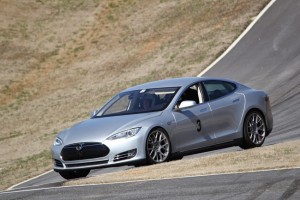 John Tamplin's Model S at a track day