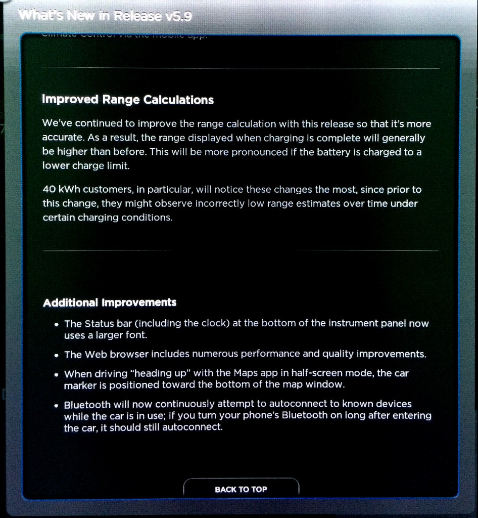 Tesla Firmware 5.9 Range Calculations