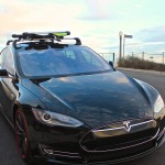 Tesla Model S Roof Rack Whispbar Snow Mount WB300