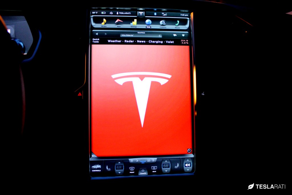 Quick Tesla App Logo: Tesla Model S Web Browser