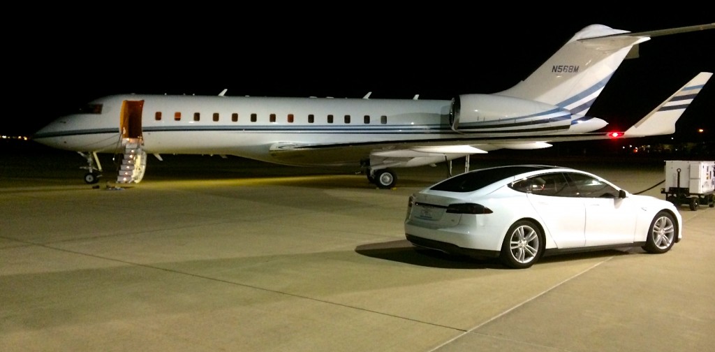 Tesla Model S Limousine Jet Service