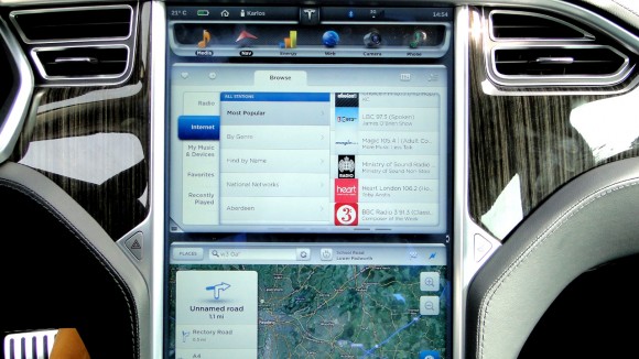 Tesla Sound System Touchscreen
