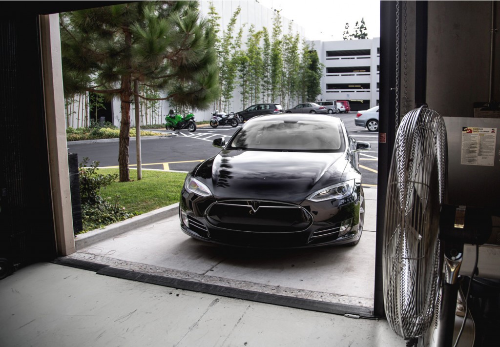 Tesla Model S Delivery Preparations: Garage