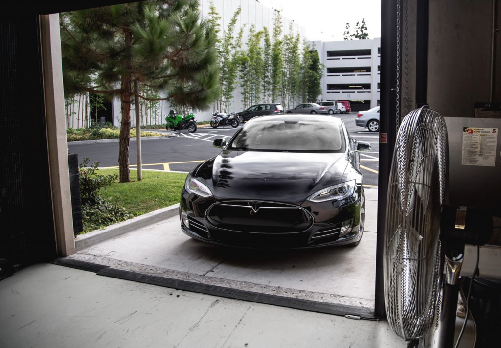 Tesla Model S Delivery Preparations: Garage