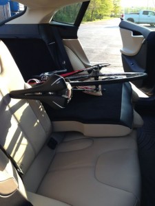 Fitting Bike Tesla Model S Trunk