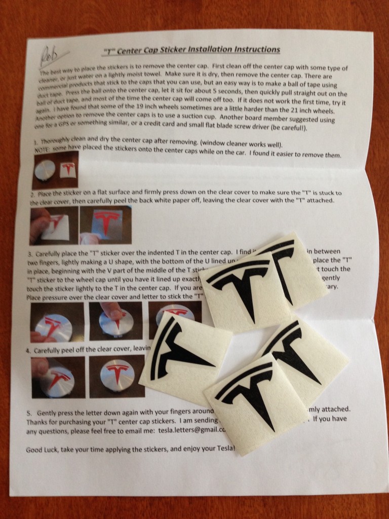 Center Cap Stickers