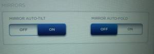 Tesla Model S Side Mirror Settings