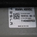 Tesla battery pack version label