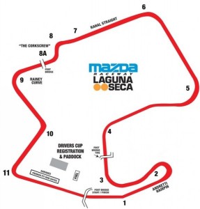 Laguna Seca Track Map