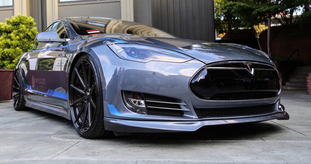 Unplugged Performance Tesla Model S Front Splitter