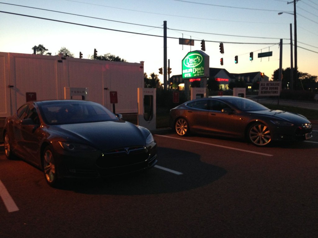 Tesla road trip - Supercharger East Greenwich, CT