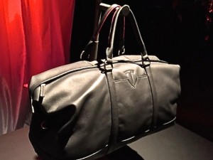 Tesla Branded Lifestyle Goods (Black Leather Handbag)