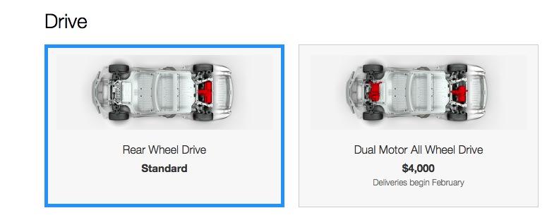 Tesla RWD vs Dual Motor AWD options