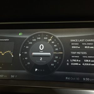 Tesla road trip out of battery range