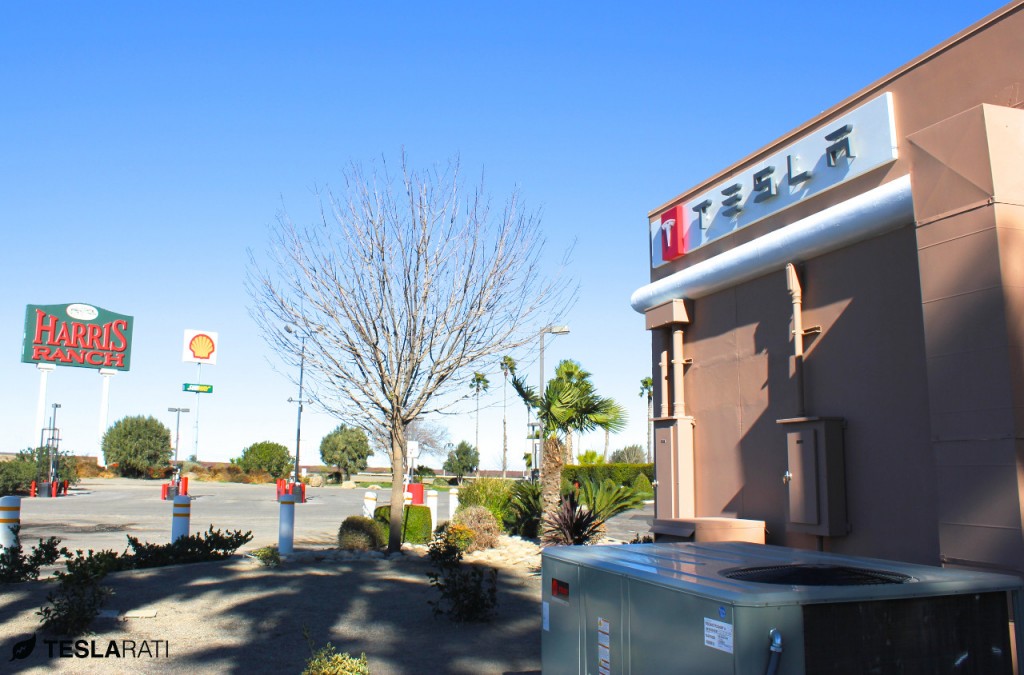 Tesla Battery Swap Station at Harris Ranch