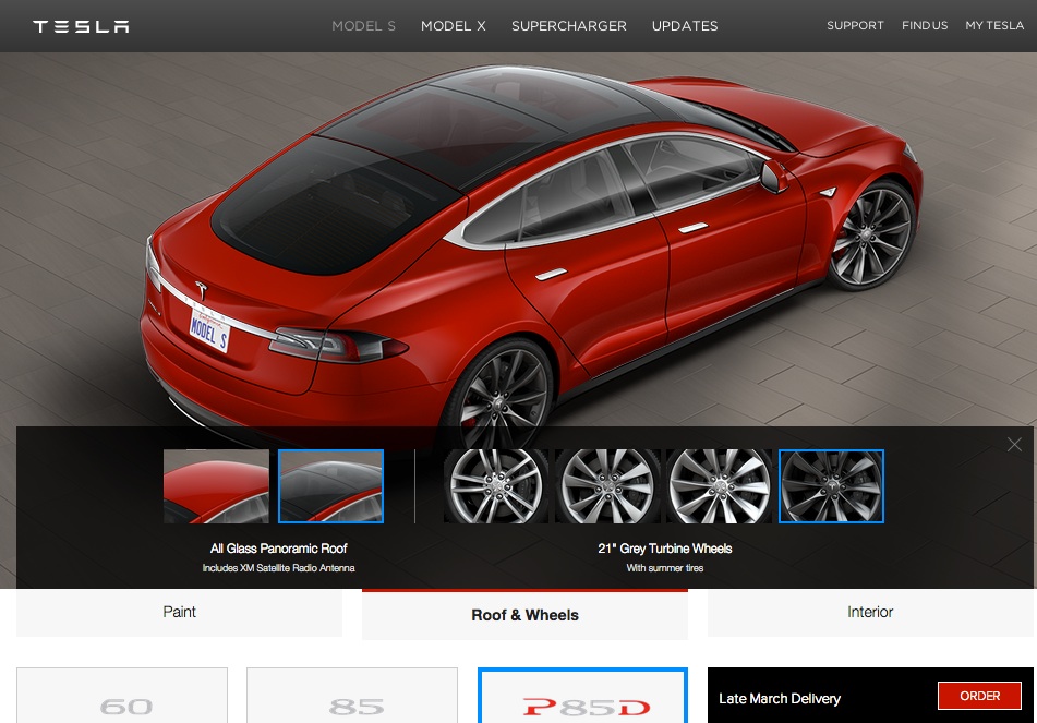 Tesla Model S Options