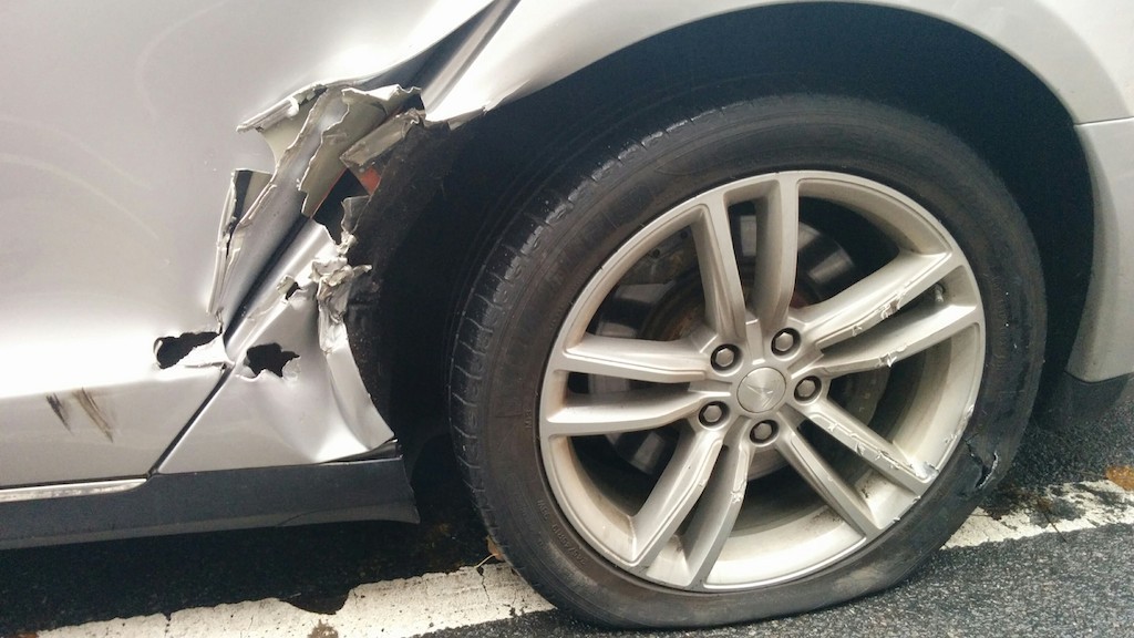 A minor accident turned into a major repair headache for this New York based Tesla owner.