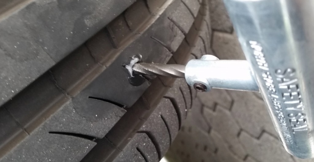 Tesla Model S Fix Flat Tire