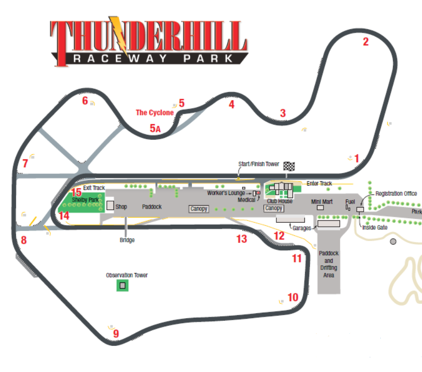 Thunderhill Track Map