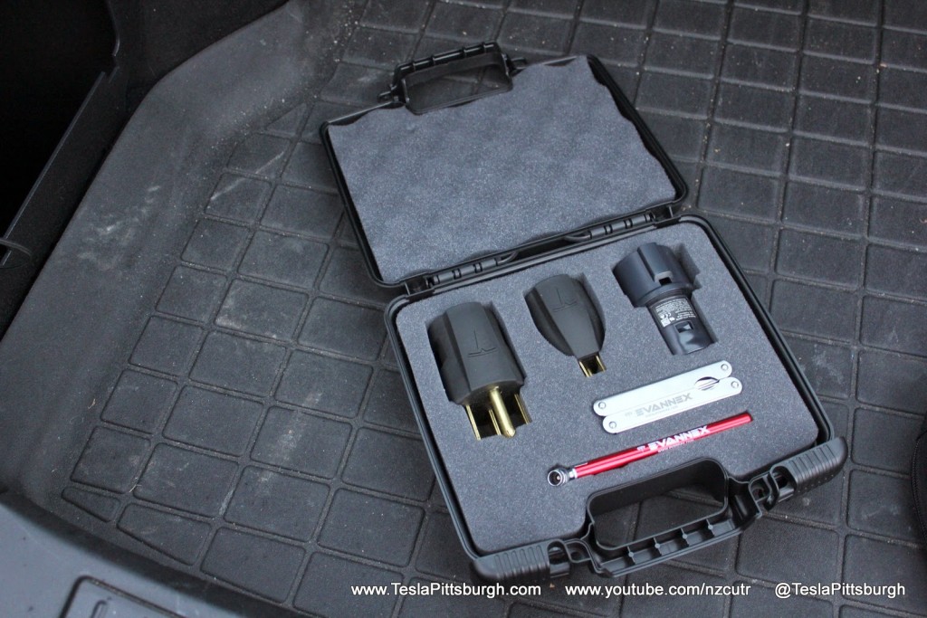 EVannex Model S Adaptable Storage Kit with Charger Plugs (not included)