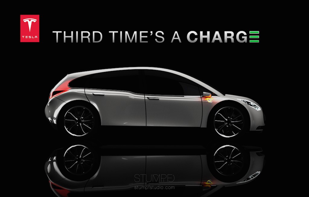 Tesla Model 3 design concept by Stumpf Studio