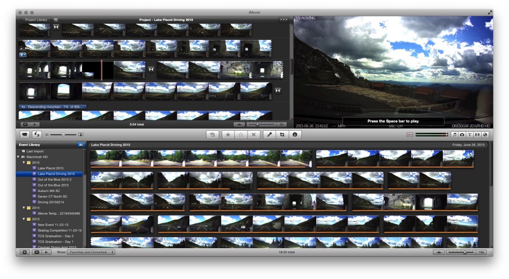 Dash cam video editing