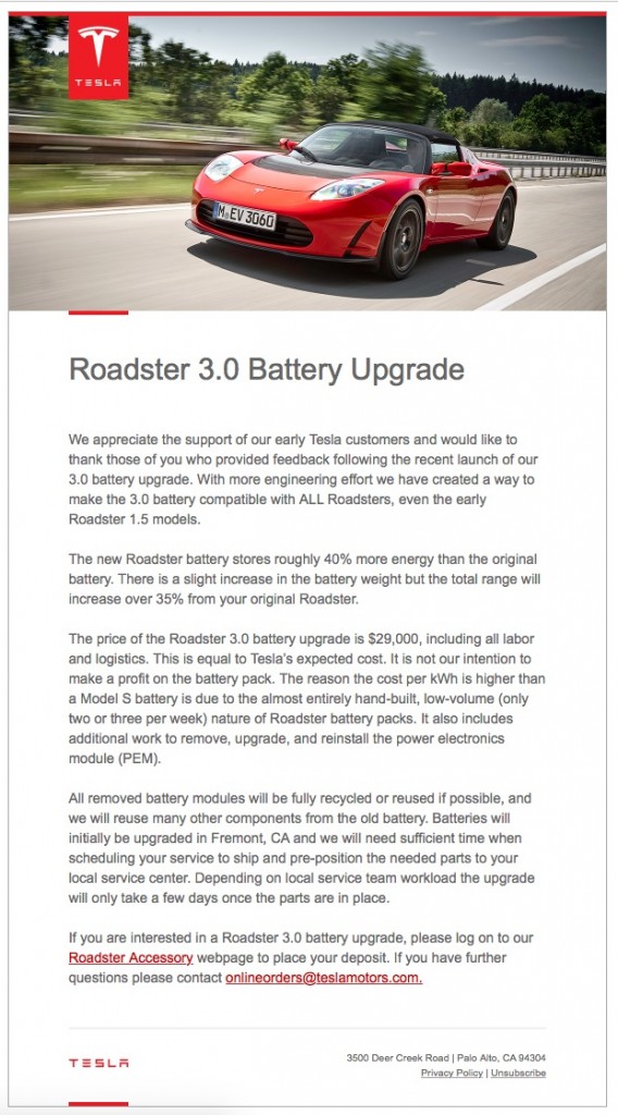 LG Chem to be supplier for Tesla Roadster 3.0 Upgrade
