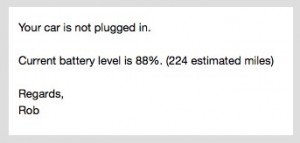 Not plugged in using Tesla Mobile API