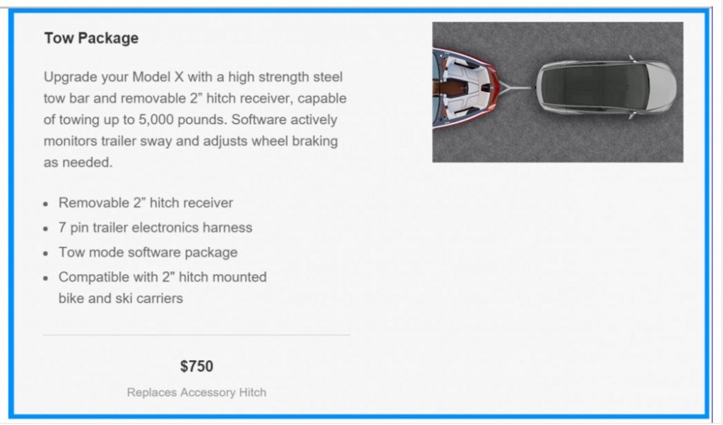 Model X tow package