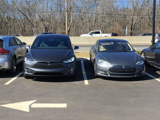 The Model X I test drove next to my Model S.