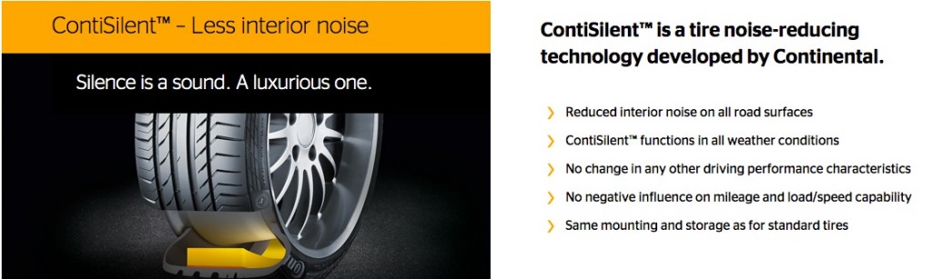 Tesla Model S Continental ContiSportContact 5p Tire with Noise Reducing Technology