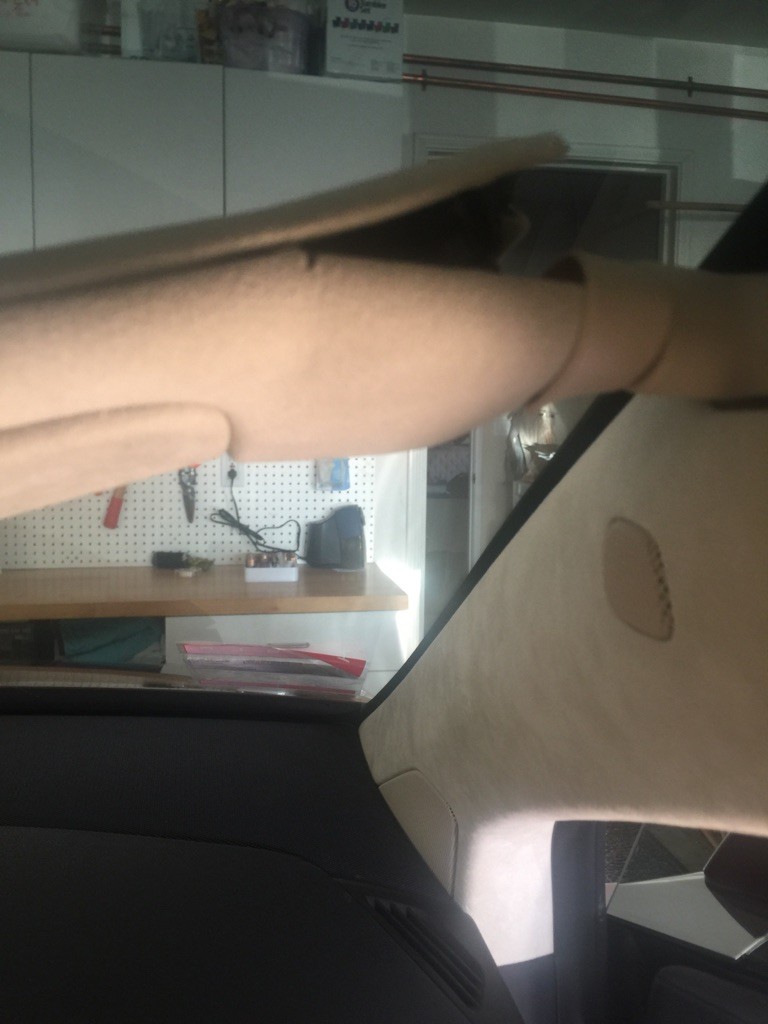 Tesla Model X sun visor snaps