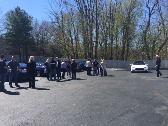 Tesla Weekend Social gathering at the Devon, PA Store and Service Center