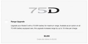 75D Upgrade