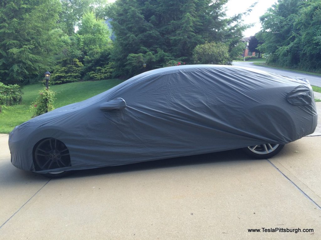 Tesla Model S car cover by EVannex