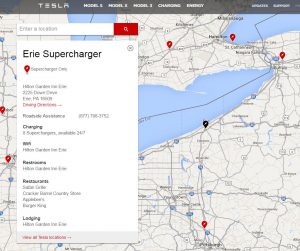 Tesla Erie, PA Supercharger