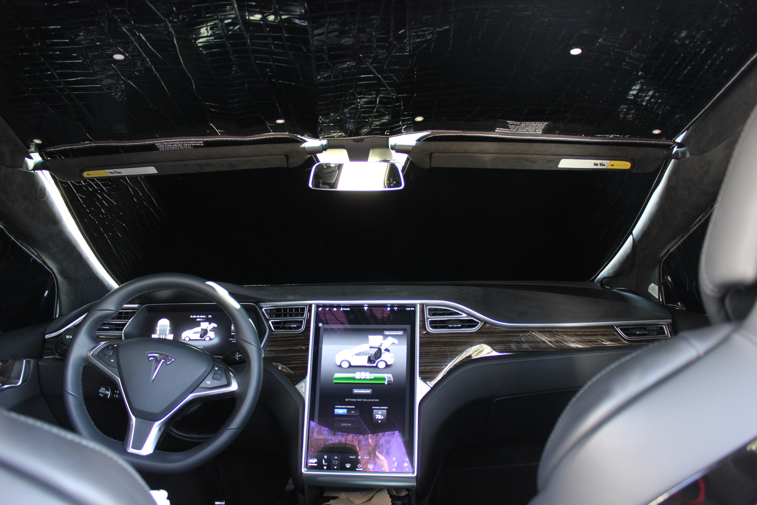 Tesla model x sun shades online