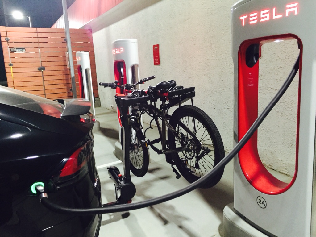 Tesla best sale bicycle rack