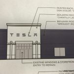 pittsburgh tesla service center proposed facade closeup